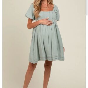Sage Green Maternity Dress
